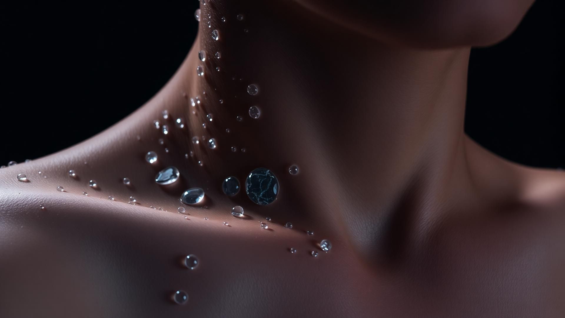 Liquid Lift lymphatic facial — dewy skin with dramatic lighting